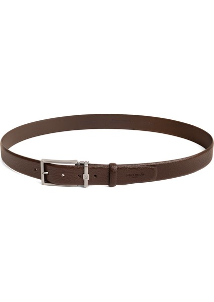 Kahve Deri Erkek Kemeri (En 3,5 cm) PC100FKF6 modelleri