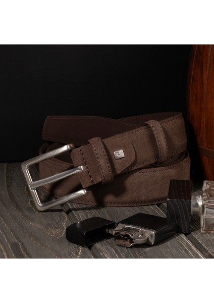 Kahve Suet Deri Erkek Kemeri (En 3,5 cm) PC1009K6S indirimleri