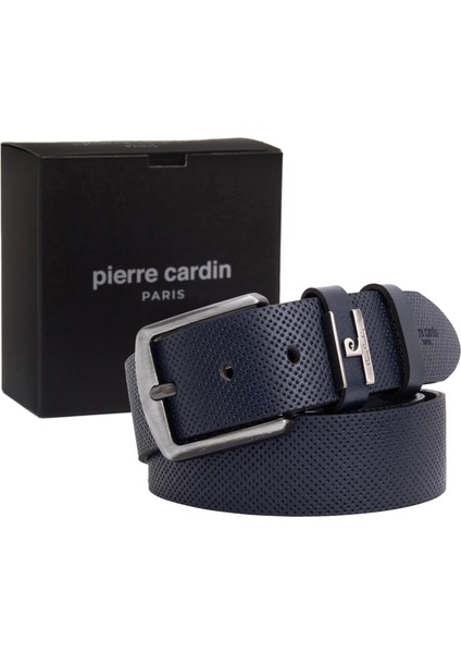 Lacivert Deri Erkek Kemeri (En 4 cm) PC2099L7V