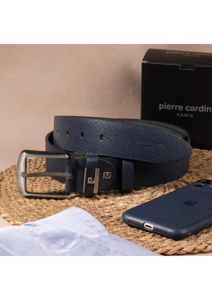 Lacivert Deri Erkek Kemeri (En 4 cm) PC2099L7V indirimleri
