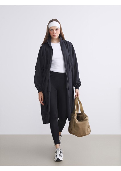 Yeni Sezon Dik Yaka Oversize Kadın Yağmurluk