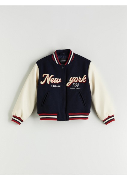 Yeni Sezon New York Nakışlı Kız Çocuk Kolej Mont fiyatları