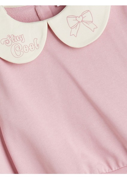 Yeni Sezon Bebe Yaka Kız Çocuk Sweatshirt fiyatları