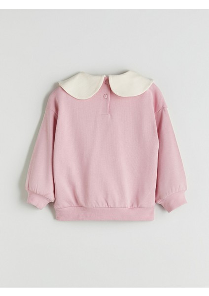 Yeni Sezon Bebe Yaka Kız Çocuk Sweatshirt modelleri