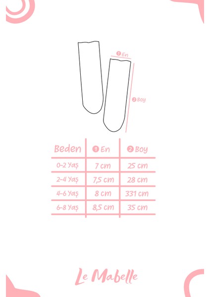Küçük Sim Detaylı Somon Kız Çocuk Tül Çorap
