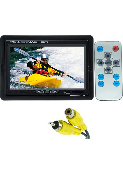 PM-15487 7" Tft LCD Dijital Monitör 2 Kanal Geri Görüş Kamerası Tetiklemeli 800X480P