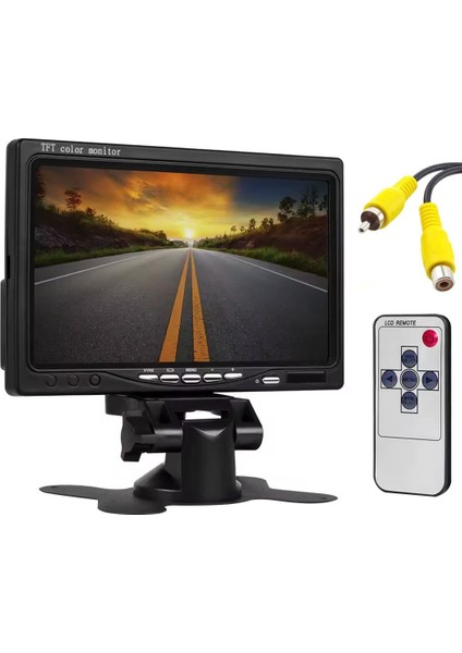 PM-15487 7" Tft LCD Dijital Monitör 2 Kanal Geri Görüş Kamerası Tetiklemeli 800X480P fırsatları
