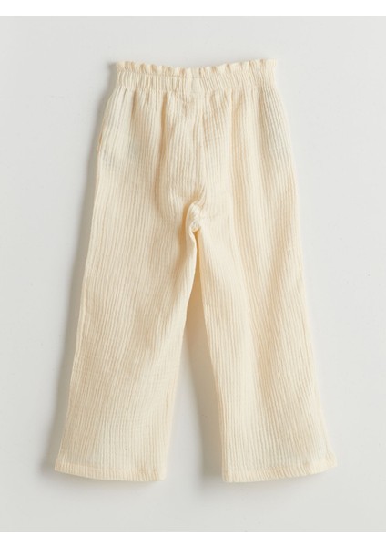 Yeni Sezon Kurdele Detaylı Kız Çocuk Muslin Pantolon fiyatları