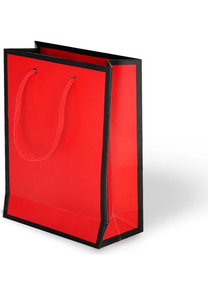 Kırmızı Karton Çanta 20X25CM