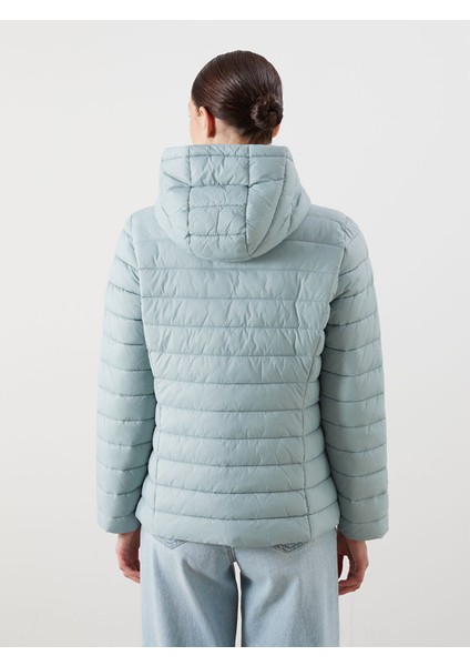 Yeni Sezon Kadın Kapüşonlu Düz Şişme Mont indirimleri