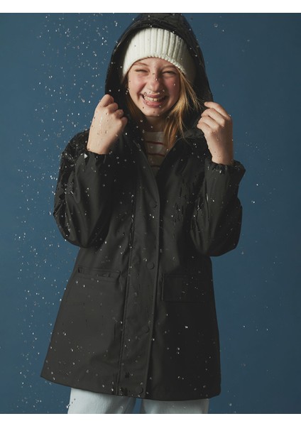 Yeni Sezon Kapüşonlu Kız Çocuk Mont