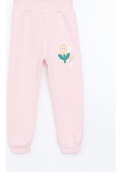 Yeni Sezon Beli Lastikli Kız Çocuk Jogger Eşofman Altı