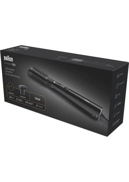 BRAS220E Air Styler As2.2 Iontec Saç Kurutma Makinesi ve Şekillendirici, 2 Başlıklı modelleri