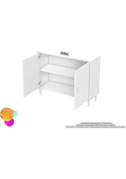 Efil Dolap Dar Alanlar Için Çok Amaçlı Dolap Çift Kapaklı 2 Göz Raf Dolap 90X75X32,5 cm indirimleri