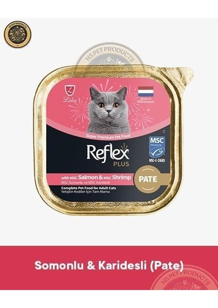 Plus Pate Somon ve Karidesli Yetişkin Kedi Maması – 85 G fiyatları