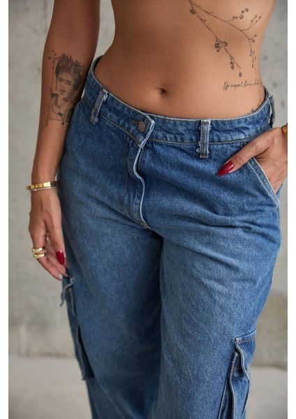 Mavi Yan Cepli Jeans Pantolon fırsatları