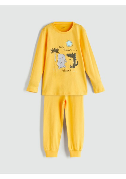 Yeni Sezon Baskılı Erkek Çocuk Pijama Takımı