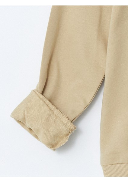 Yeni Sezon Bisiklet Yaka Uzun Kollu Baskılı Kız Bebek Sweatshirt modelleri