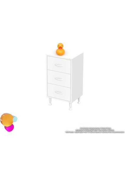 Magno 3'lü Çekmece Banyo Dolabı 35 cm Çok Amaçlı Çekmecelerle Daha Düzenli 35x75x32,5 cm fırsatları