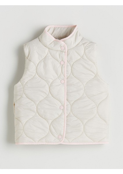 Yeni Sezon Kapitone Desenli Kız Çocuk Yelek
