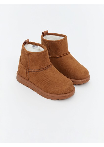 Yeni Sezon Süet Görünümlü Kız Bebek Ev Botu Panduf