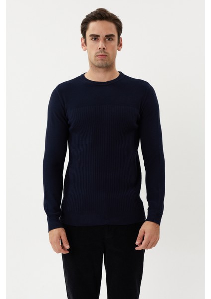 Et 3632 Bisiklet Yaka Tüylenmez Erkek Triko Kazak