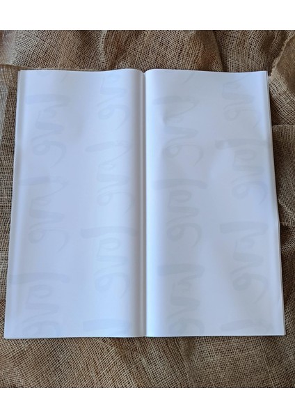 Beyaz Love Yazılı Desenli Çiçek Ambalaj Kağıdı – 5’li Paket indirimleri