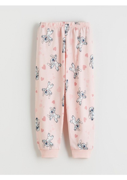 Yeni Sezon Bisiklet Yaka Stitch Baskılı Kız Çocuk Pijama Takımı indirimleri