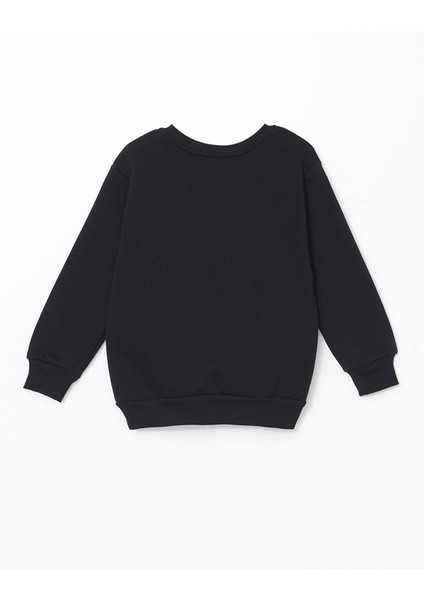 Yeni Sezon Bisiklet Yaka Baskılı Kız Çocuk Sweatshirt fiyatları