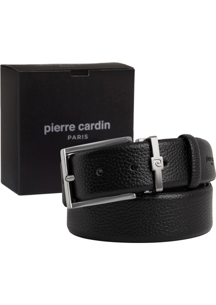 Siyah Deri Erkek Kemeri (En 3,5 cm) PC100FSF1