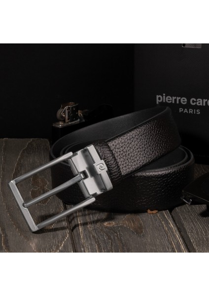 Siyah Deri Erkek Kemeri (En 3,5 cm) PC100FSF1 indirimleri