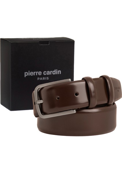 Kahve Rugan Deri Erkek Kemeri (En 3,5 cm) PC100AKV1
