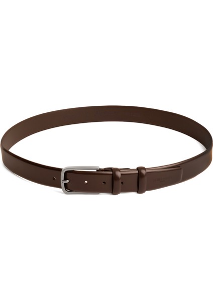Kahve Rugan Deri Erkek Kemeri (En 3,5 cm) PC100AKV1 modelleri