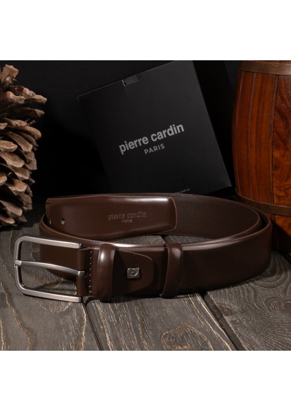 Kahve Rugan Deri Erkek Kemeri (En 3,5 cm) PC100AKV1 indirimleri