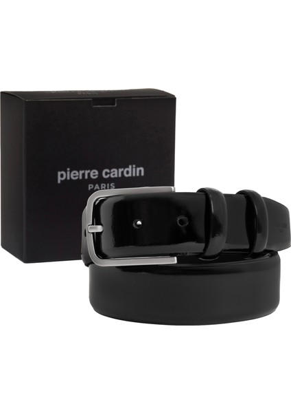 Siyah Rugan Deri Erkek Kemeri (En 3,5 cm) PC100ASY3