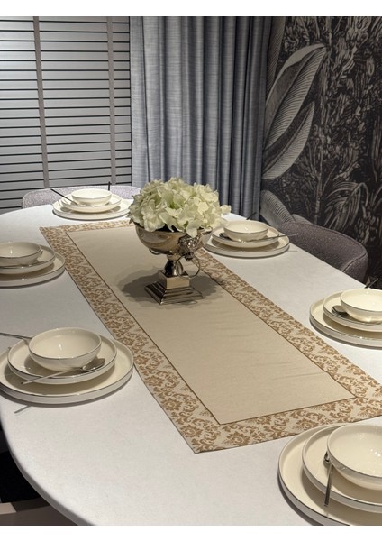 Keten Balca Desen Runner 40X140 cm fırsatları