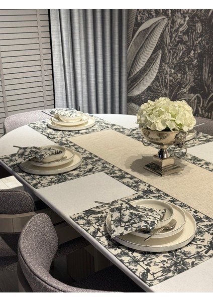 Keten Espamira Desen Runner 40X140 cm fırsatları