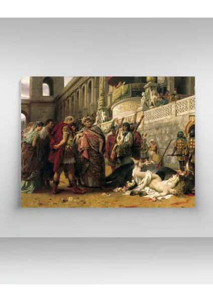 Henryk Siemiradzki - Christian Dirce By Henryk Siemiradzki - Ahşap Mdf Tablo fiyatları