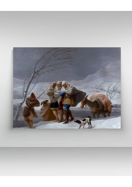 Francisco Goya -The Snowstorm (Winter) - Ahşap Mdf Tablo fiyatları
