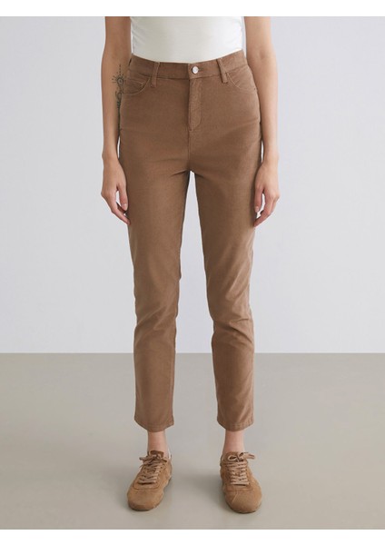 Yeni Sezon Dar Fit Kadife Kadın Pantolon fiyatları