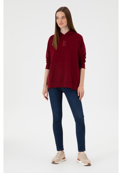 Kadın Bordo Sweatshirt 50313611-VR014 fırsatları