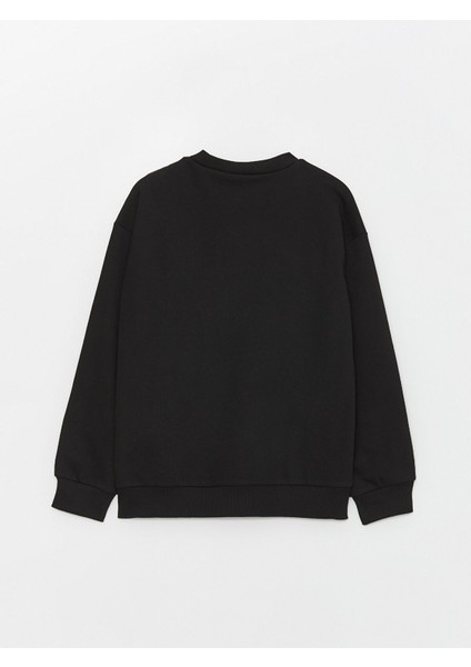 Yeni Sezon Bisiklet Yaka Wednesday Baskılı Uzun Kollu Kız Çocuk Sweatshirt modelleri