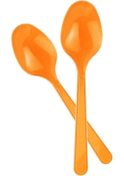 Turuncu Plastik Kaşık