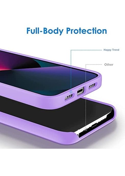 14 Kılıf 6.7 Içi Kadife Lansman Silikon Kılıf Şok Emici Full Kasa Koruma Sağlayan Kılıf Lila Renk - Silicone Compatible With 14 Inch Gel Rubber Full Body Protection Cover Drop Protection fiyatları