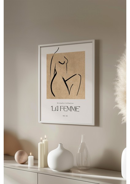 Bohemian Serisi Beyaz Çerçeveli Poster, Tablo No:91