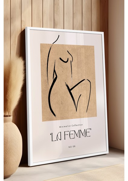 Bohemian Serisi Beyaz Çerçeveli Poster, Tablo No:91 fırsatları