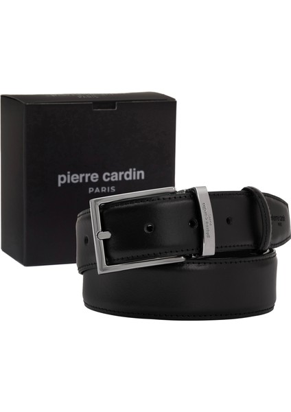 Siyah Deri Erkek Kemeri (En 3,5 cm) PC2209KS6Z