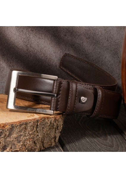 Kahve Deri Erkek Kemeri (En 3,5 cm) PCK2009K4A indirimleri