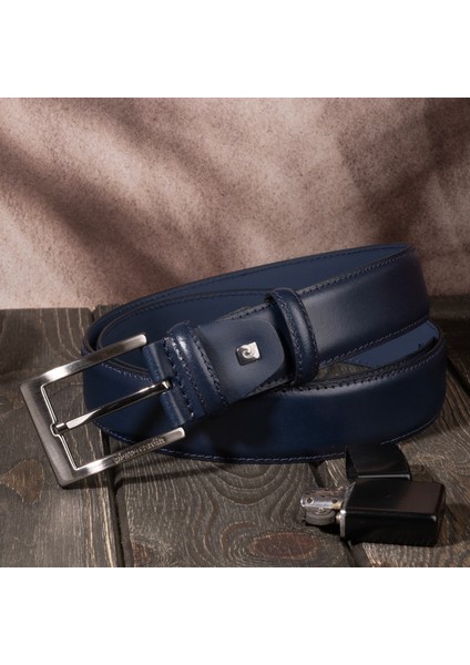 Lacivert Deri Erkek Kemeri (En 3,5 cm) PCK2009L7A indirimleri