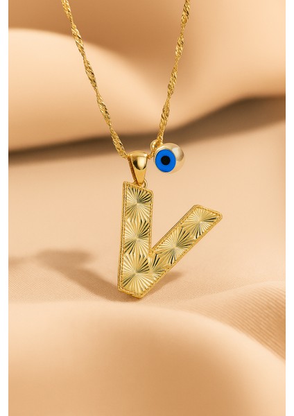 K Harfi Altın Kolye